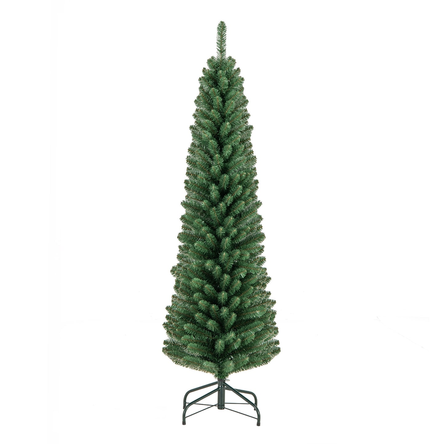 5 Feet Pencil Christmas Tree, Memory Wire Branch Tips, Metal Stand, Green Christmas Tree at Gallery Canada