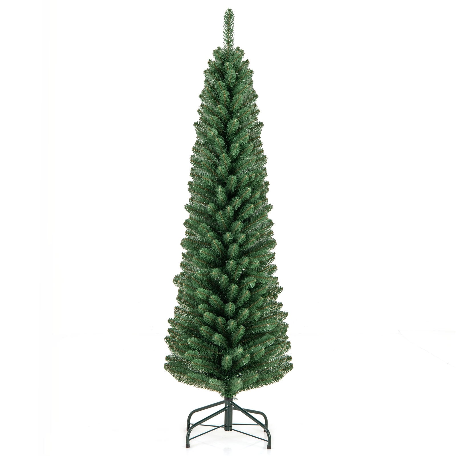 5 Feet Pencil Christmas Tree, Memory Wire Branch Tips, Metal Stand, Green Christmas Tree at Gallery Canada
