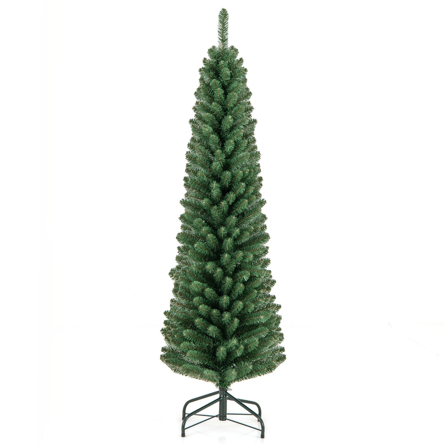 5 Feet Pencil Christmas Tree, Memory Wire Branch Tips, Metal Stand, Green Christmas Tree at Gallery Canada