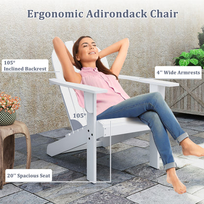 Acacia Wood Patio Adirondack Chair, White Adirondack Chairs at Gallery Canada