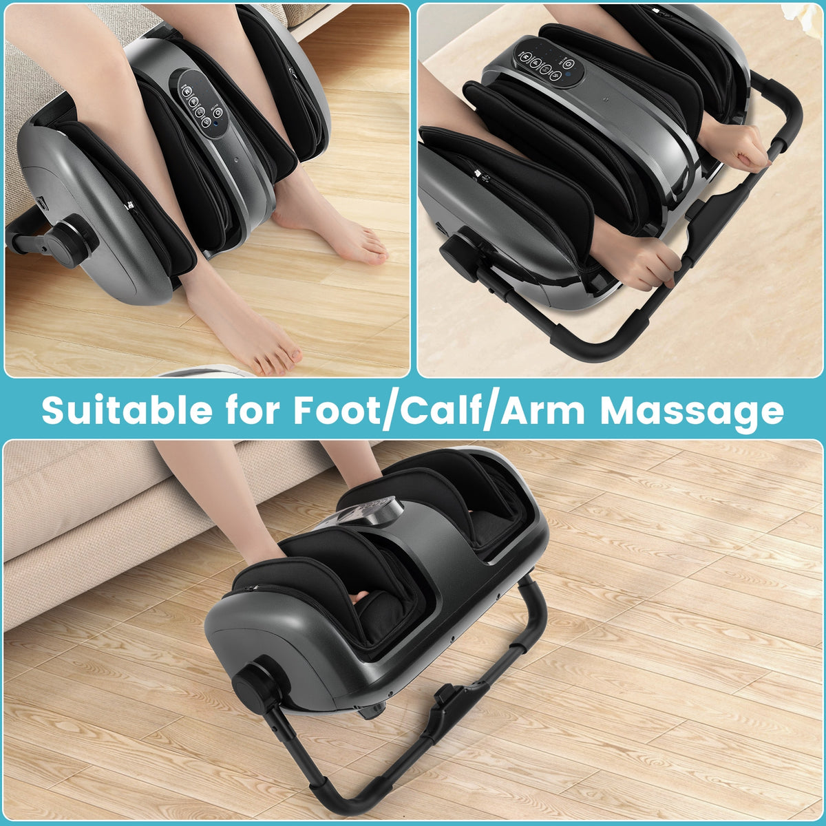 Foot And Calf Massager With Heat, Gray Foot Massager at Gallery Canada