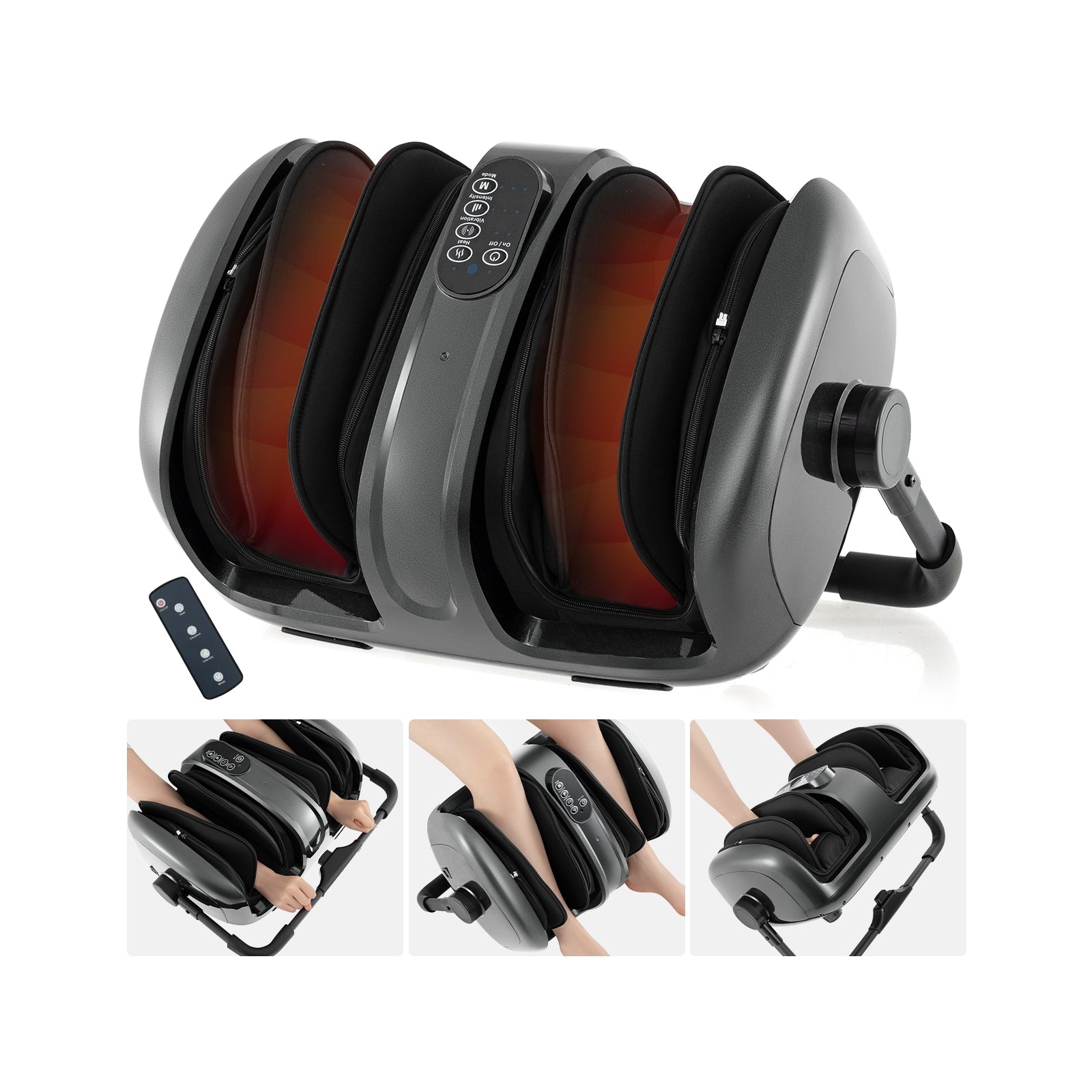 Foot And Calf Massager With Heat, Gray Foot Massager at Gallery Canada