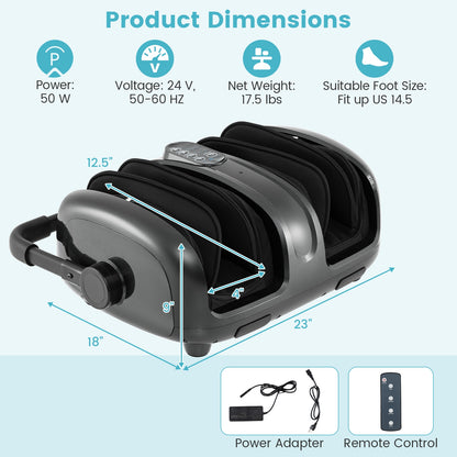 Foot And Calf Massager With Heat, Gray Foot Massager at Gallery Canada