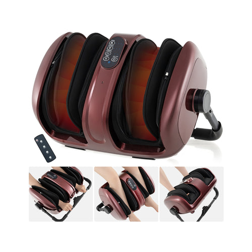 Foot And Calf Massager With Heat, Red