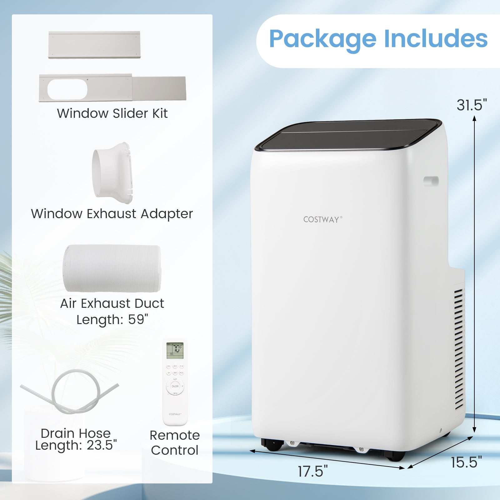 14000 BTU Inverter Portable Air Conditioner, Wifi Enabled, White Portable Air Conditioners at Gallery Canada