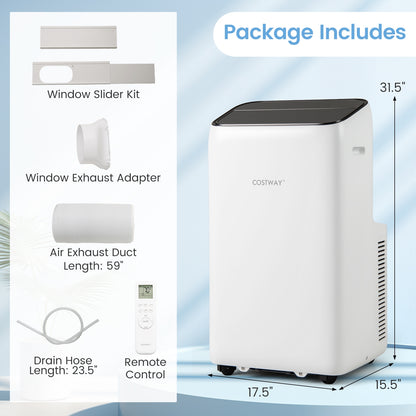 14000 BTU Inverter Portable Air Conditioner, Wifi Enabled, White Portable Air Conditioners at Gallery Canada