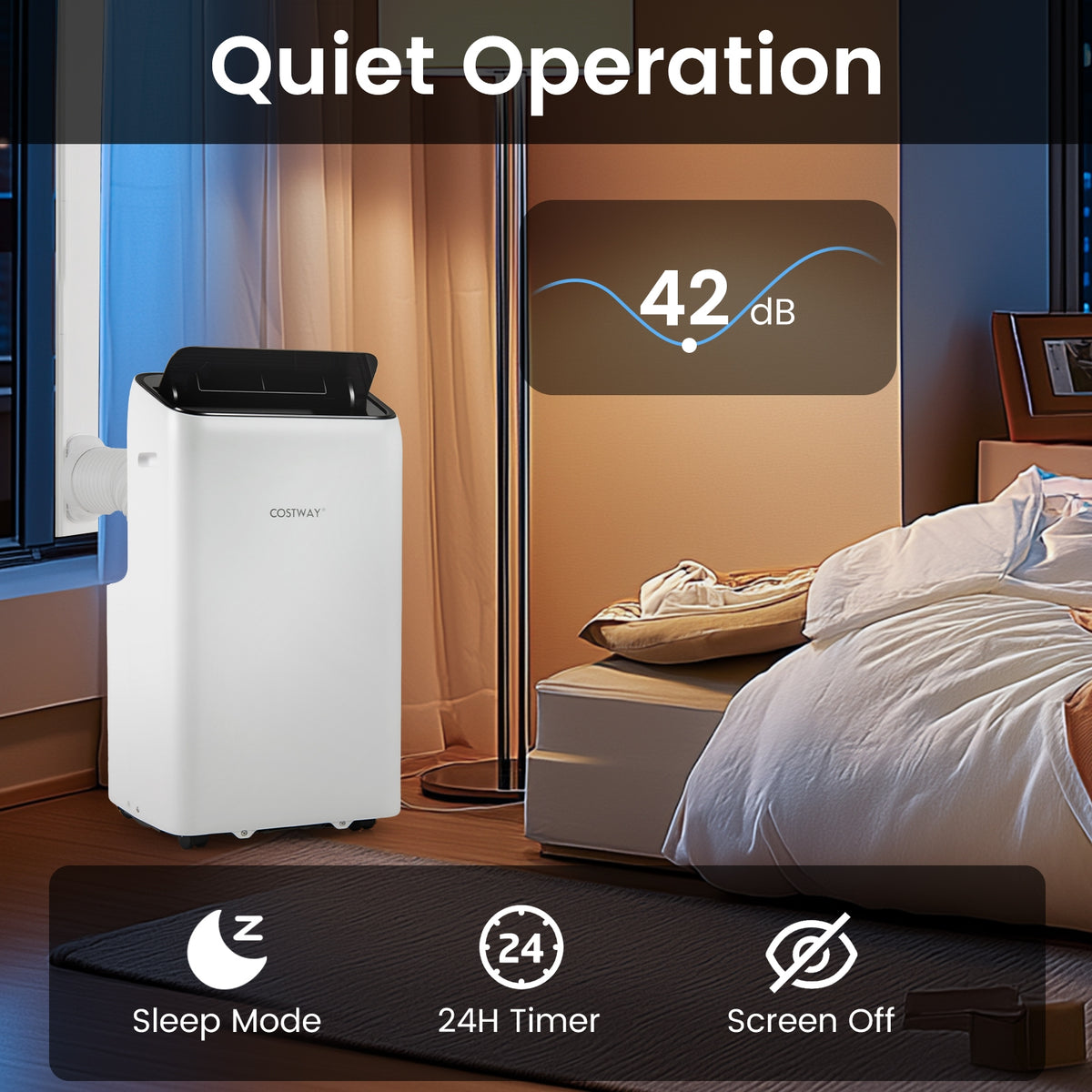 14000 BTU Inverter Portable Air Conditioner, Wifi Enabled, White Portable Air Conditioners at Gallery Canada