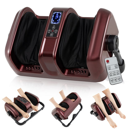 Electric Leg Massager With Heat, Shiatsu Deep Kneading, Red Foot Massager at Gallery Canada