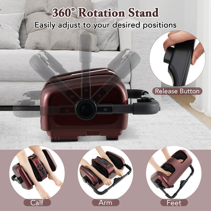 Electric Leg Massager With Heat, Shiatsu Deep Kneading, Red Foot Massager at Gallery Canada