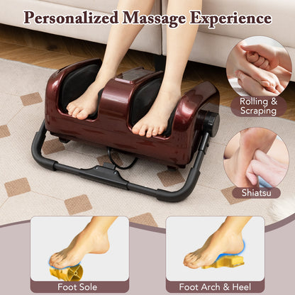 Electric Leg Massager With Heat, Shiatsu Deep Kneading, Red Foot Massager at Gallery Canada