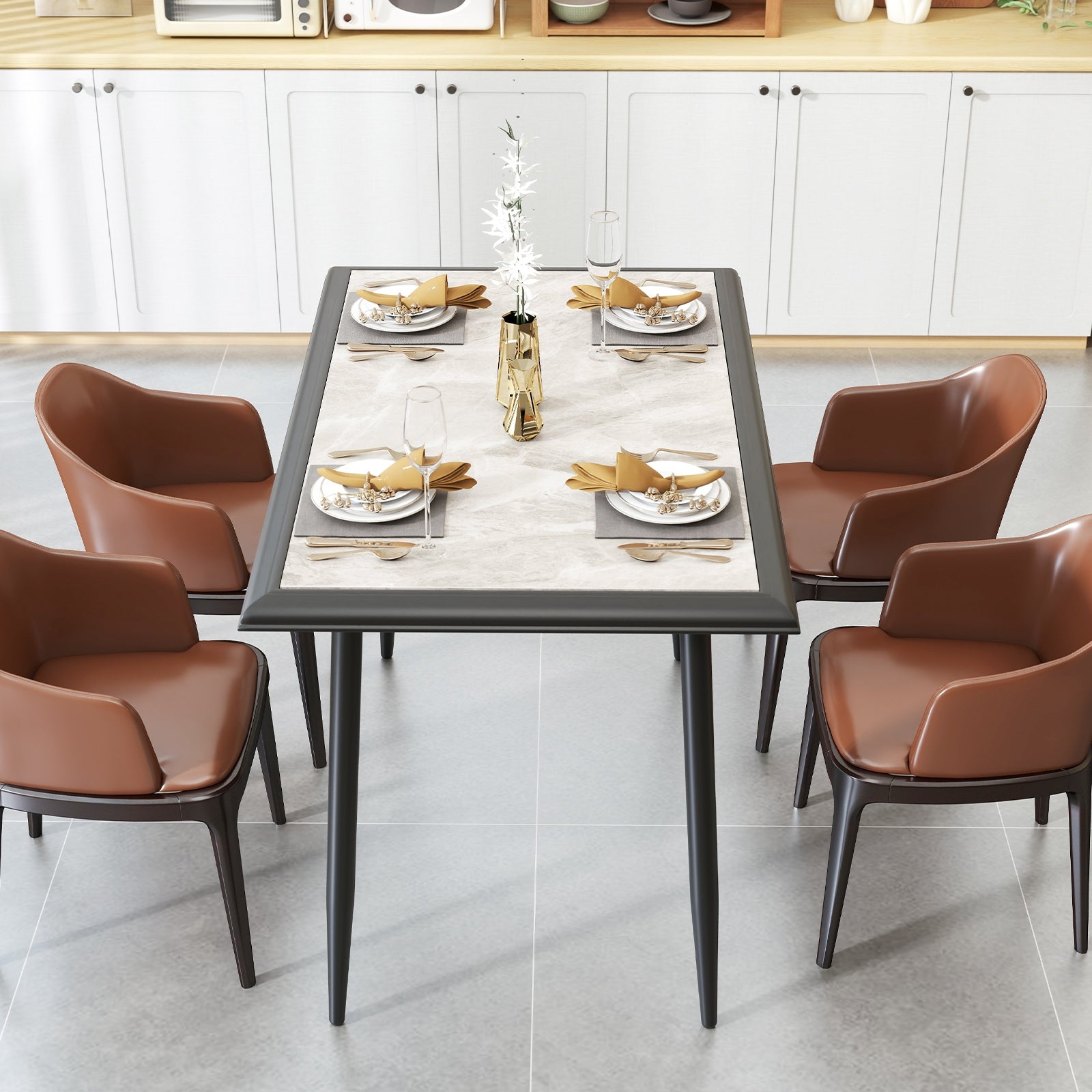 Sintered Stone Dining Table, 44