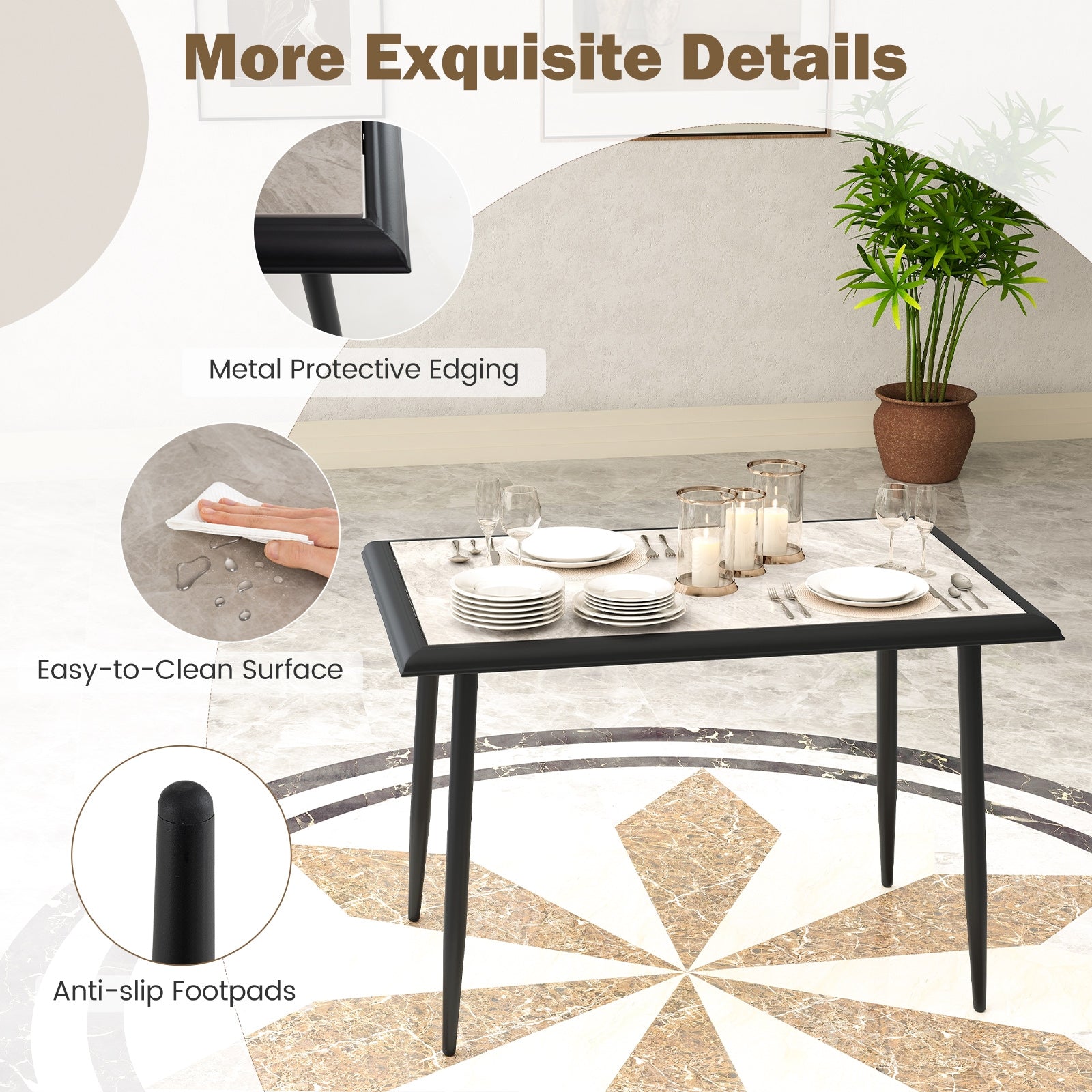Sintered Stone Dining Table, 44