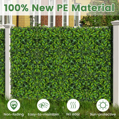 12 Pieces 20 x 20 Inch Artificial Greenery Foliage Panels, Green Decorative Fencing & Flooring at Gallery Canada