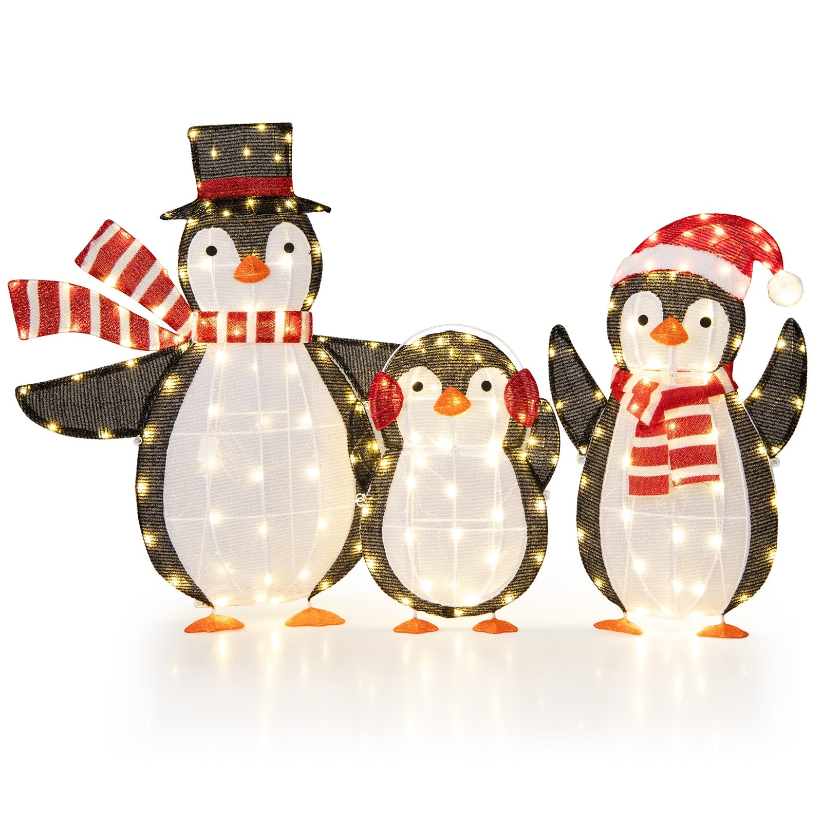Penguin Christmas Decorations, 194 LED Lights, Zip Ties Christmas Decor & Accessories Options at Gallery Canada
