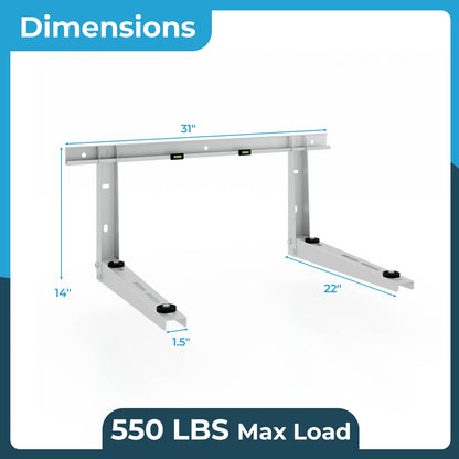 Mini Split Wall Mount Bracket, 12000-24000 BTU, Silver Mini Split Air Conditioners at Gallery Canada