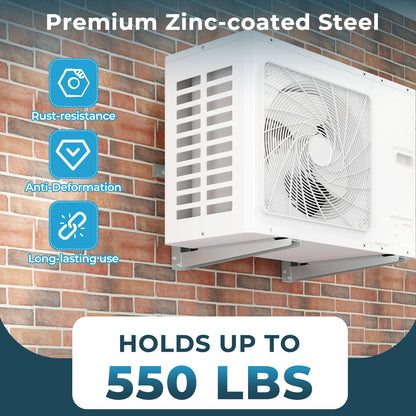 Mini Split Wall Mount Bracket, 12000-24000 BTU, Silver Mini Split Air Conditioners at Gallery Canada