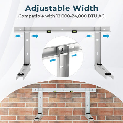 Mini Split Wall Mount Bracket, 12000-24000 BTU, Silver Mini Split Air Conditioners at Gallery Canada