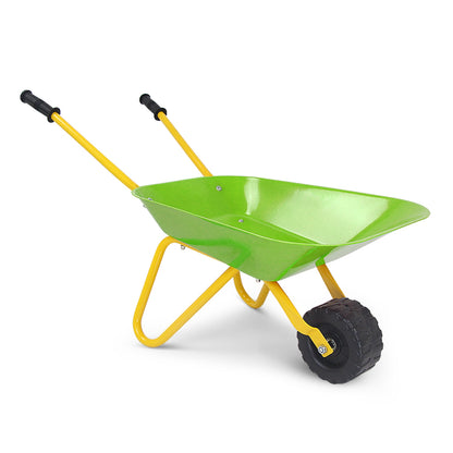 Kids Metal Wheelbarrow, Outdoor Garden Backyard Play Toy, Light Green Sandboxes Light Green at Gallery Canada