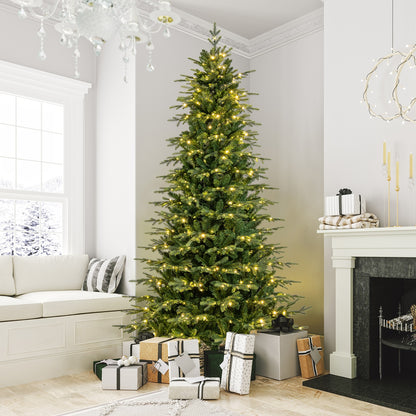 9 Feet Pre-Lit Artificial Christmas Tree, Warm White LED Lights, Green Christmas Tree at Gallery Canada