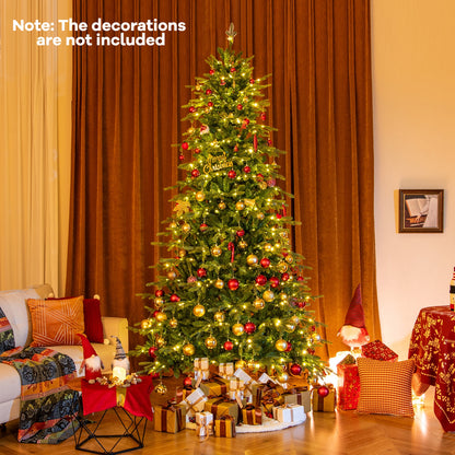 9 Feet Pre-Lit Artificial Christmas Tree, Warm White LED Lights, Green Christmas Tree at Gallery Canada