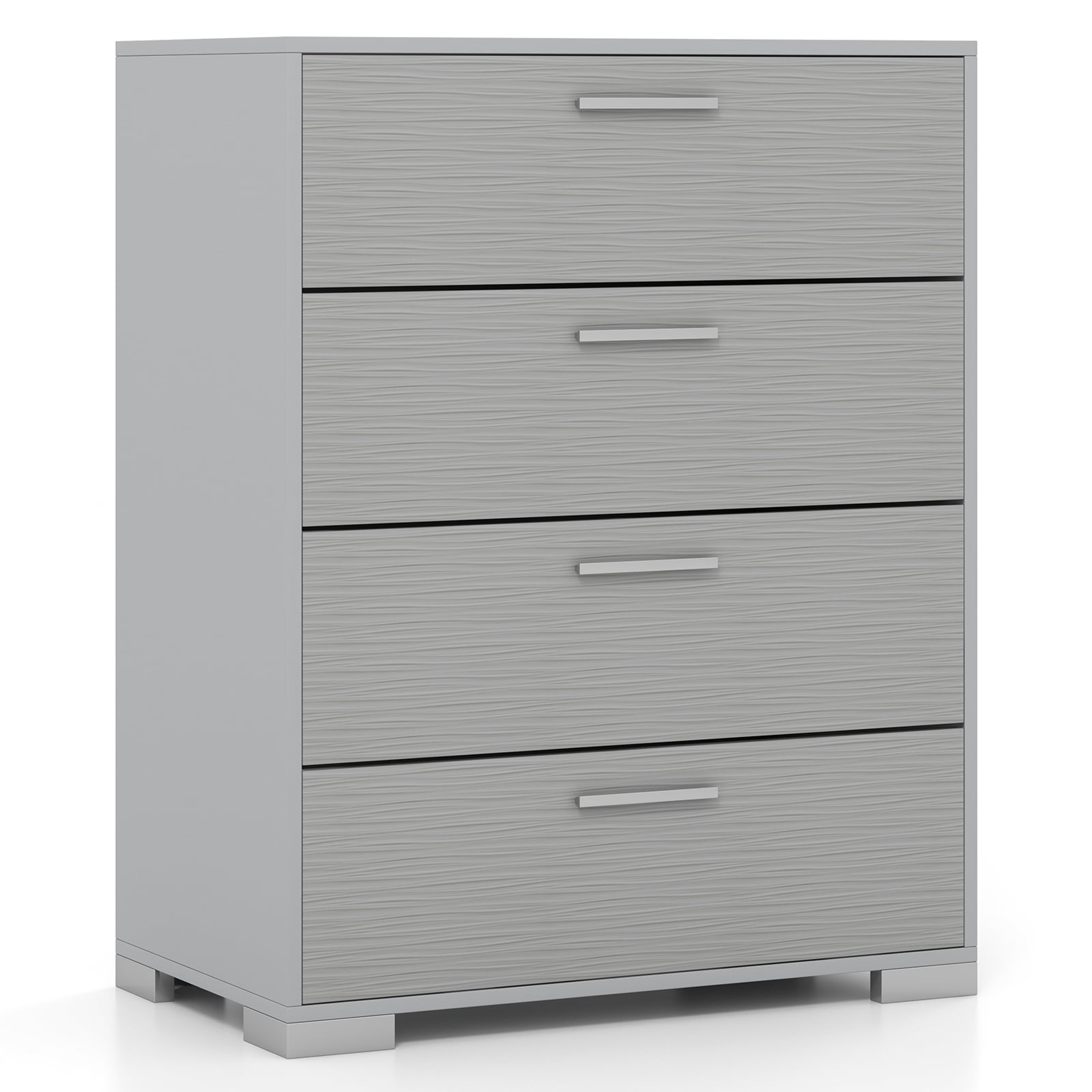4 Drawer Storage Cabinet, Metal Legs, Anti-Toppling, Gray Cabinets & Chests at Gallery Canada