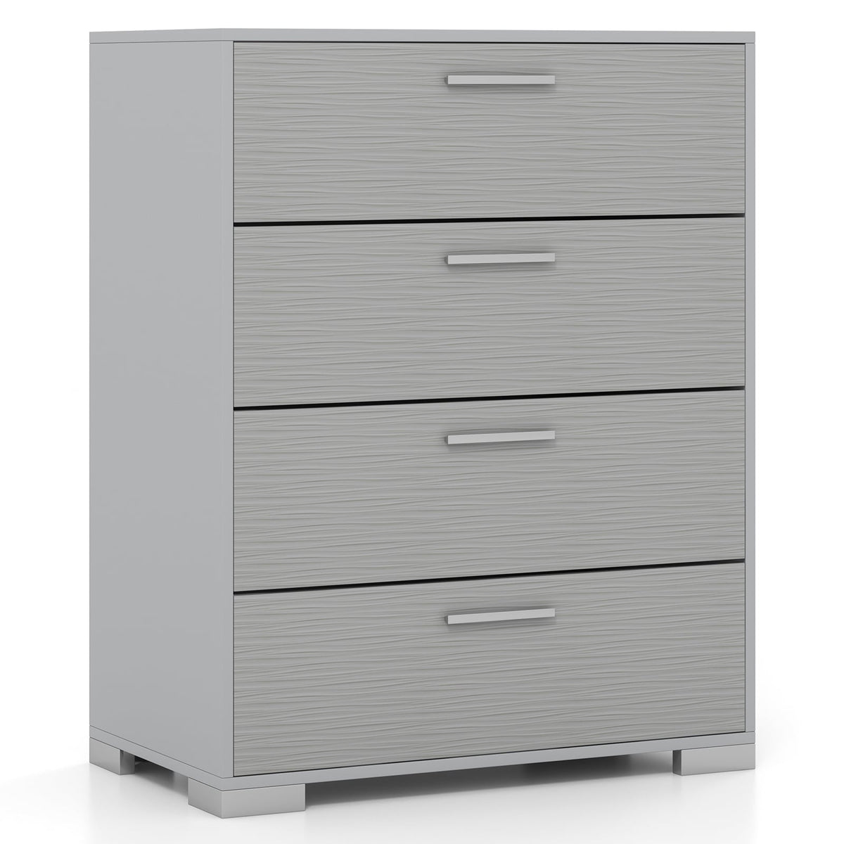 4 Drawer Storage Cabinet, Metal Legs, Anti-Toppling, Gray Cabinets & Chests at Gallery Canada