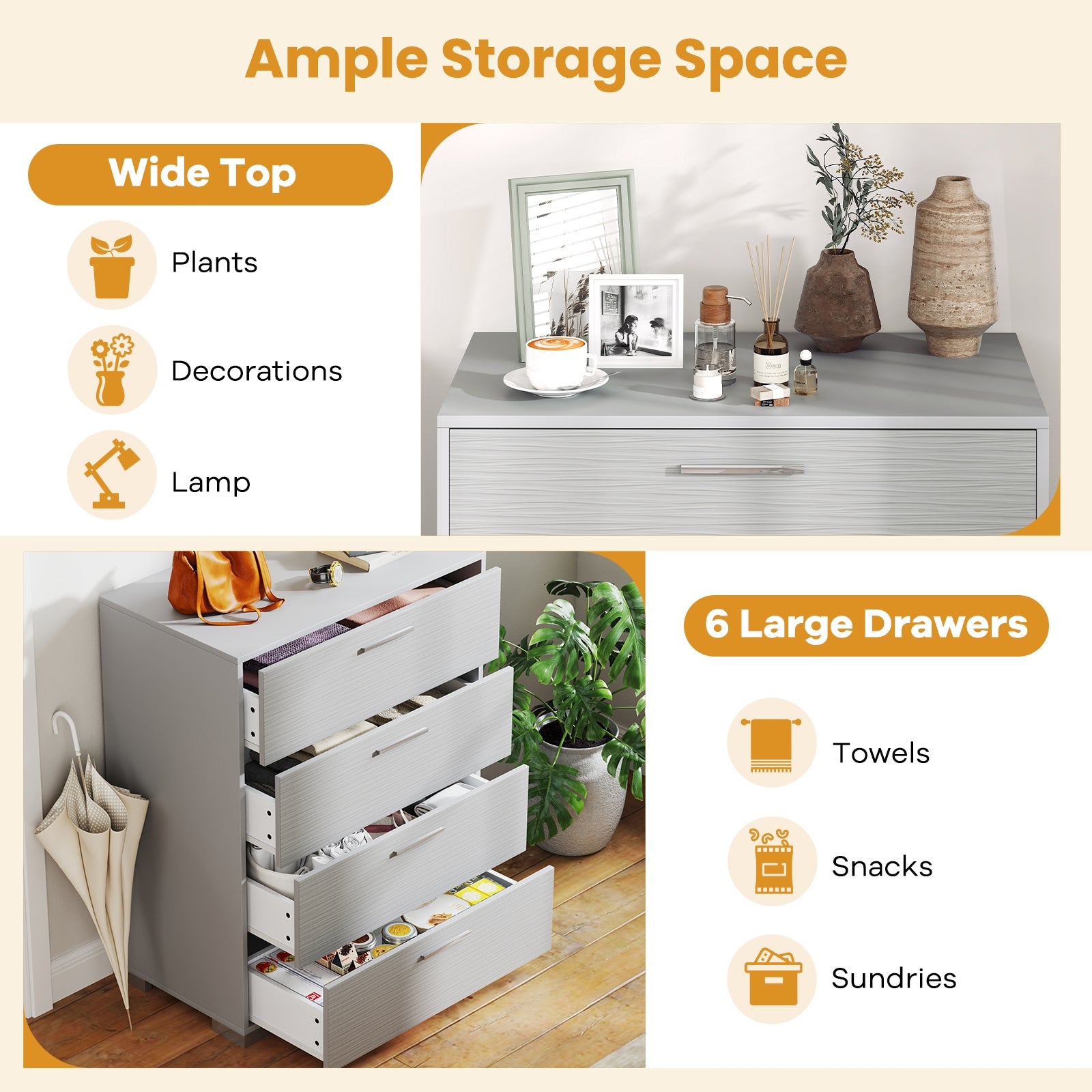 4 Drawer Storage Cabinet, Metal Legs, Anti-Toppling, Gray Cabinets & Chests at Gallery Canada