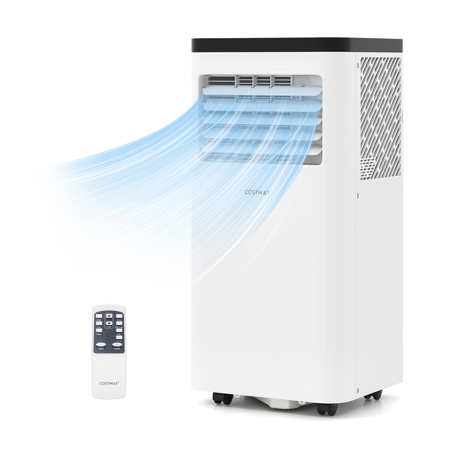 10000 BTU Portable Air Conditioner 3 in 1 Floor AC Unit, White Portable Air Conditioners at Gallery Canada