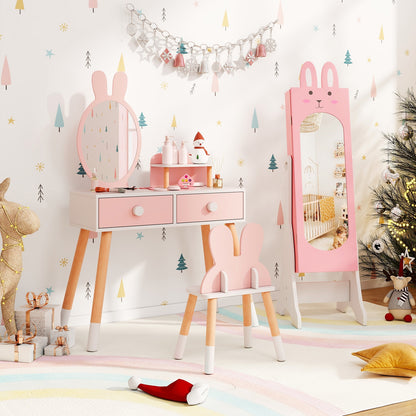 Kids Jewelry Armoire Cabinet, Large Capacity, Pink Kids Vanities at Gallery Canada