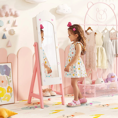 Kids Jewelry Organizer, Full Length Mirror Drawers, White Kids Vanities at Gallery Canada