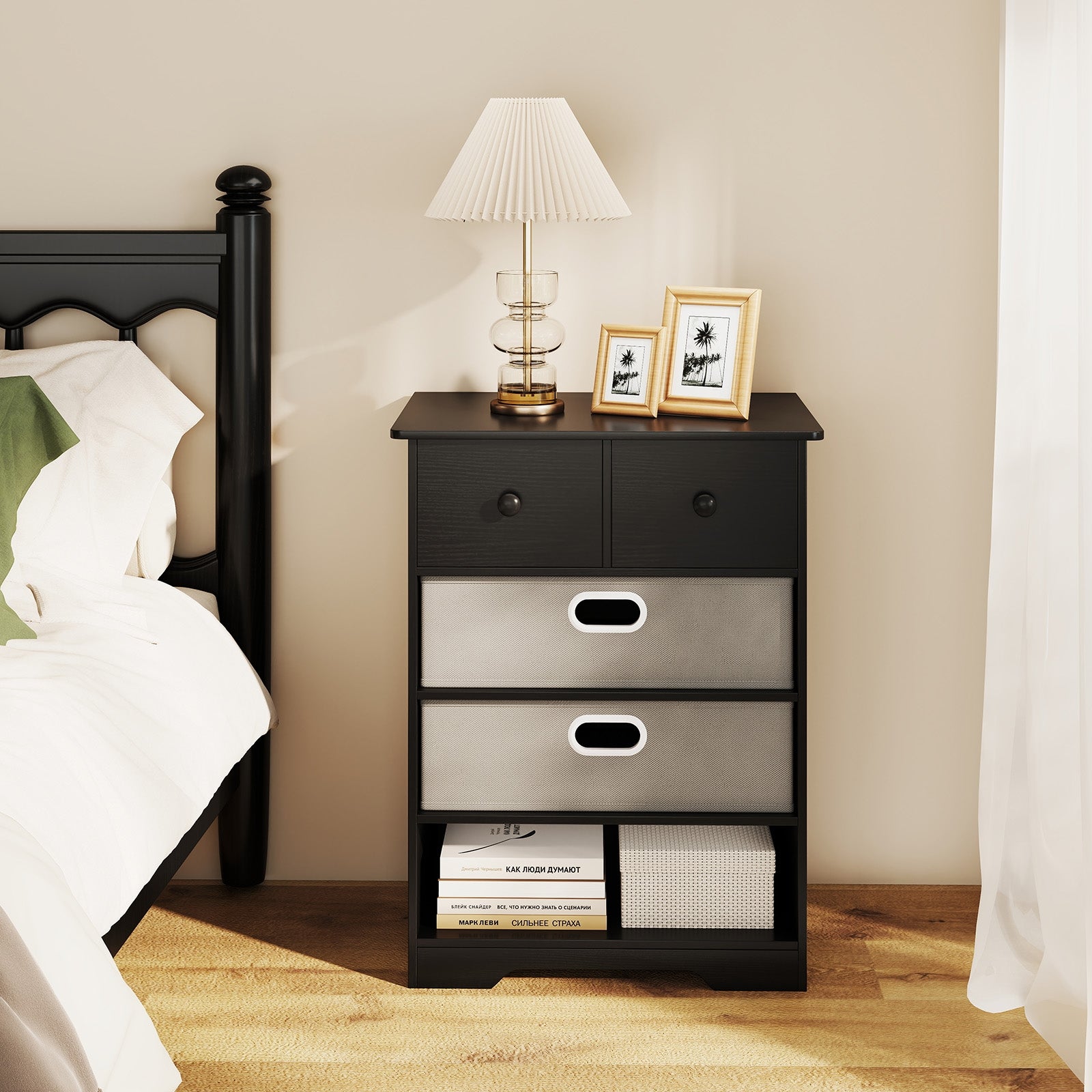 4-Drawer Dresser, Modern Chest Storage Organizer, Black Cabinets & Chests at Gallery Canada
