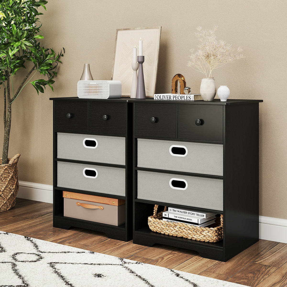 4-Drawer Dresser, Modern Chest Storage Organizer, Black Cabinets & Chests at Gallery Canada