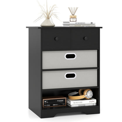 4-Drawer Dresser, Modern Chest Storage Organizer, Black Cabinets & Chests at Gallery Canada