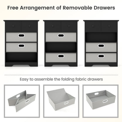 4-Drawer Dresser, Modern Chest Storage Organizer, Black Cabinets & Chests at Gallery Canada