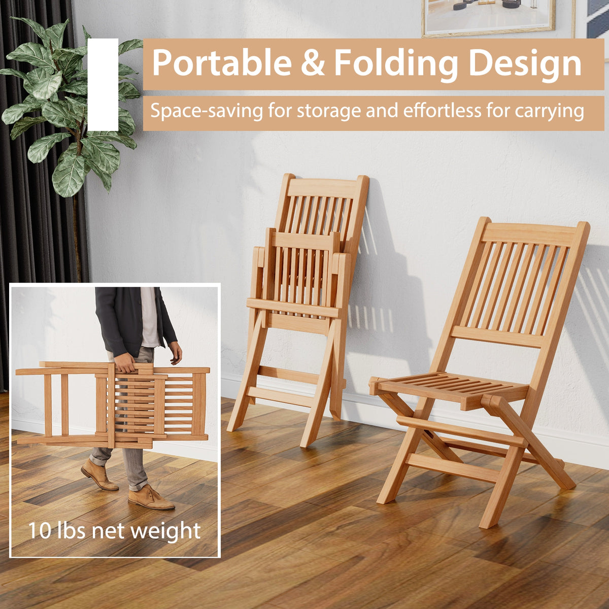Outdoor Bistro Set, Slatted Seat And Tabletop Patio Dining Sets at Gallery Canada