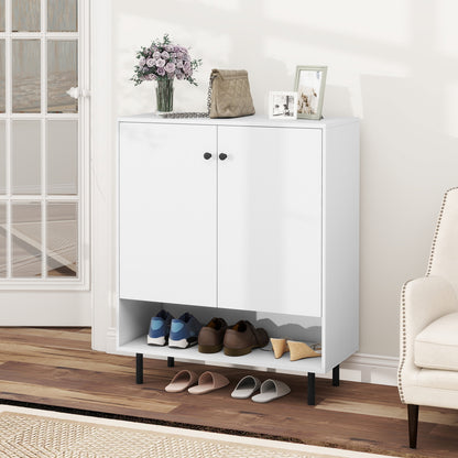 2-Door Sideboard Buffet Cabinet, Adjustable Shelf, White Sideboards Cabinets & Buffets at Gallery Canada