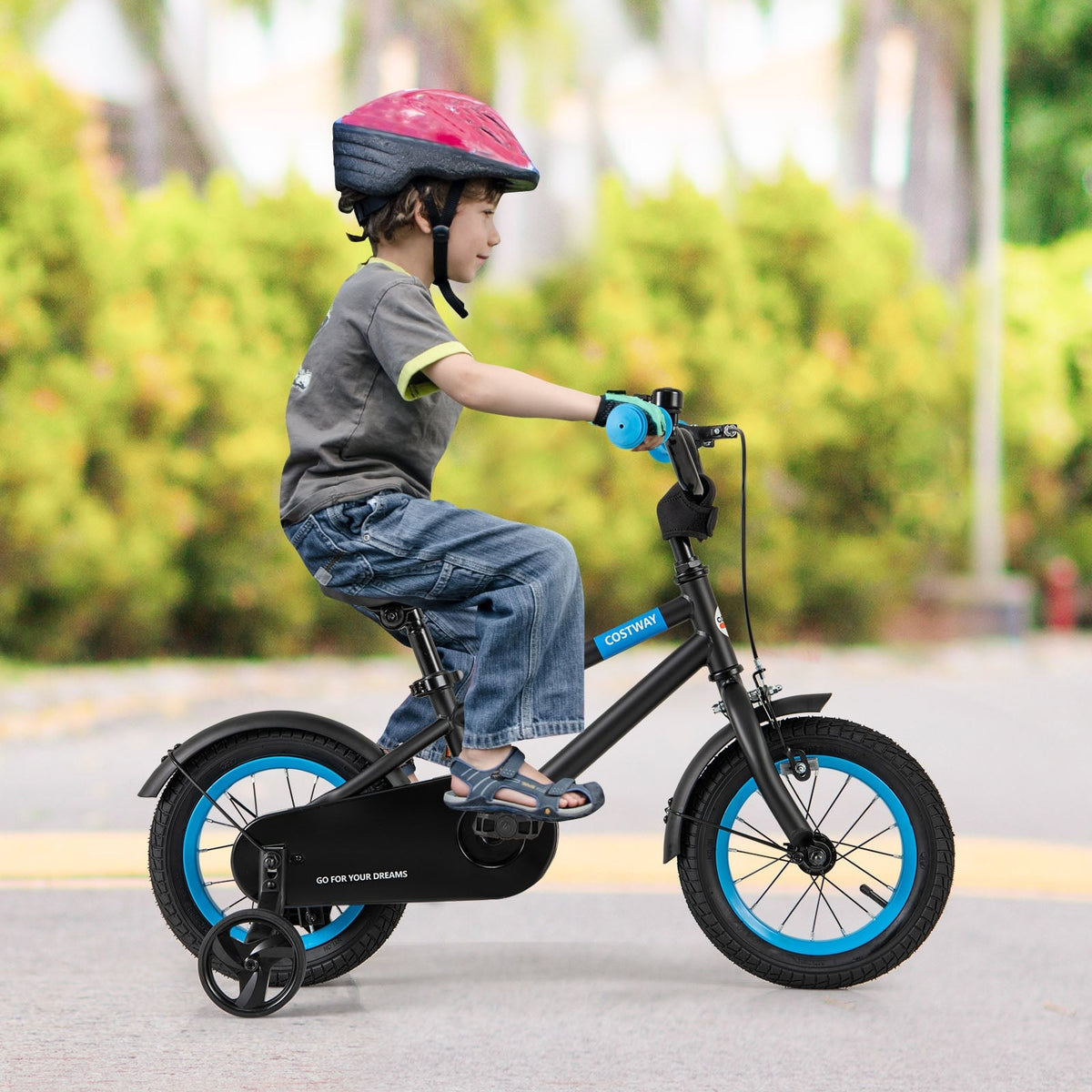 Kids Bike, Adjustable Handlebar, Saddle, 12 Inches, Black Kids Bike at Gallery Canada