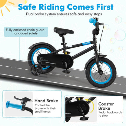 Kids Bike, Adjustable Handlebar, Saddle, 12 Inches, Black Kids Bike at Gallery Canada