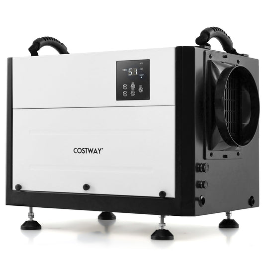 124 Pint Crawl Space Dehumidifier, 3 Modes, 24H Timer, White Dehumidifiers White at Gallery Canada