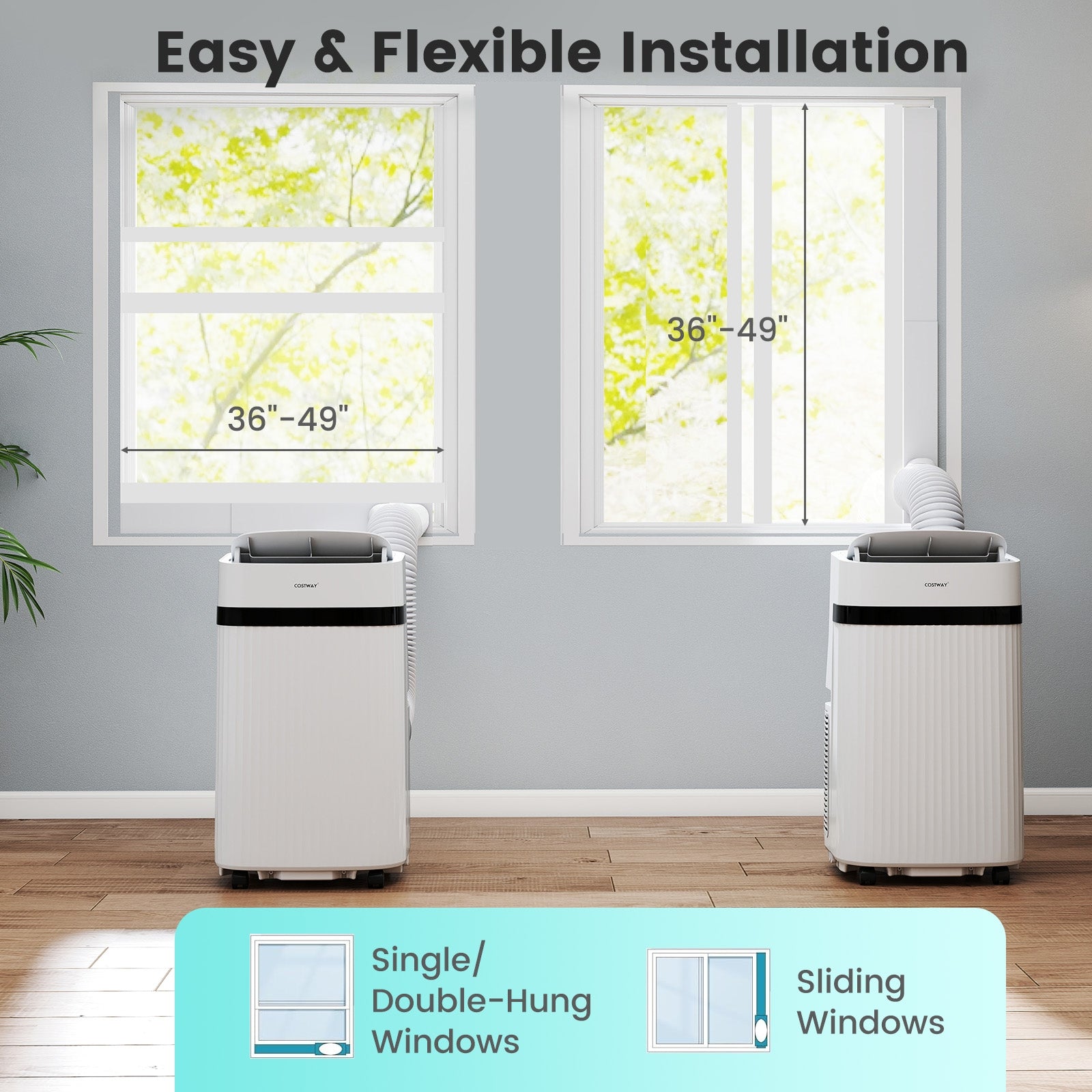 12000 BTU Portable Air Conditioner, 3 In 1, White Portable Air Conditioners at Gallery Canada