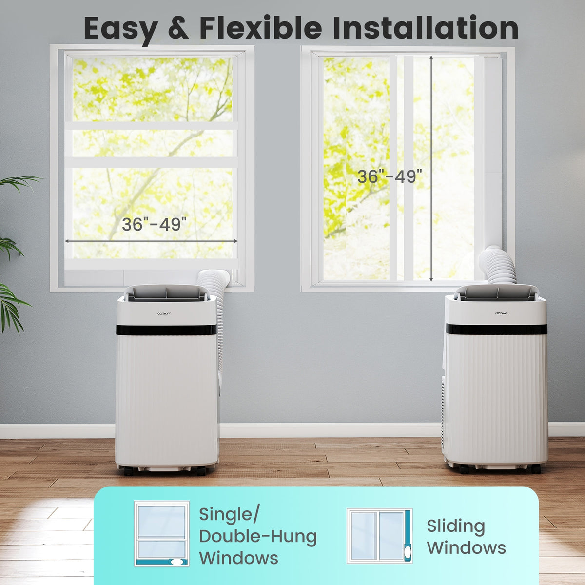 12000 BTU Portable Air Conditioner, 3 In 1, White Portable Air Conditioners at Gallery Canada