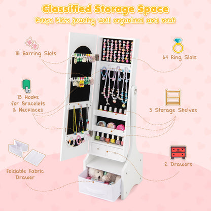 Kids Jewelry Armoire Cabinet, Freestanding With Storage, White Kids Vanities at Gallery Canada