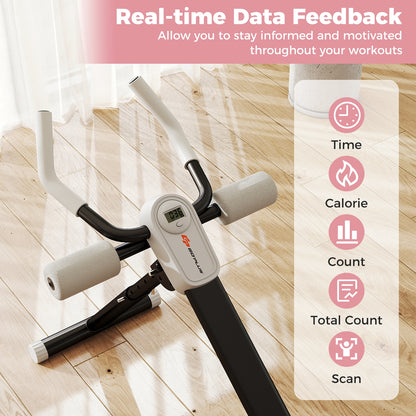 Adjustable Abdominal Trainer, Foldable Ab Cruncher, Black Rowing Machines at Gallery Canada