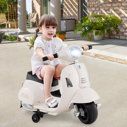 Kids Ride On Motorcycle With LED Headlight, Horn Sound, White Powered Ride On Toys at Gallery Canada