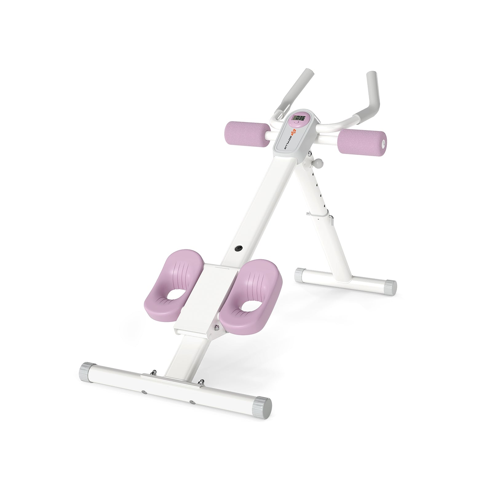Adjustable Abdominal Trainer, Foldable Ab Cruncher, White Rowing Machines White at Gallery Canada