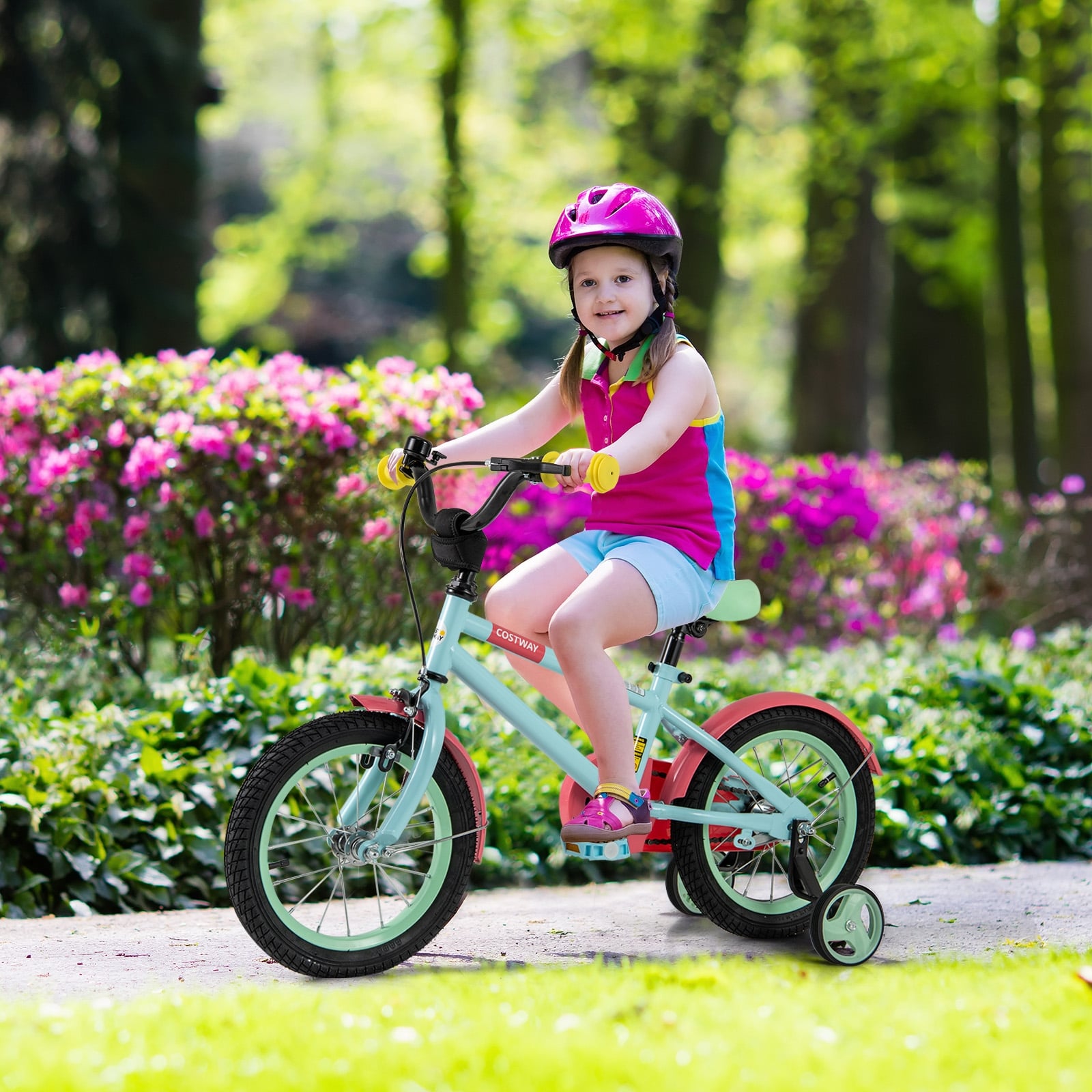 Kids Bike, Adjustable Handlebar And Saddle, 14 Inches, Blue Kids Bike at Gallery Canada