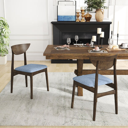 Wooden Dining Chair Set, Rubber Wood Leg, Brown Dining Chairs at Gallery Canada