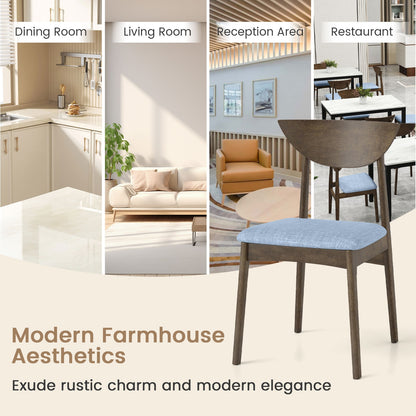 Wooden Dining Chair Set, Rubber Wood Leg, Brown Dining Chairs at Gallery Canada