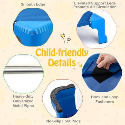 Portable Stackable Daycare Cot, 53 Inch, Blue Toddler Beds at Gallery Canada