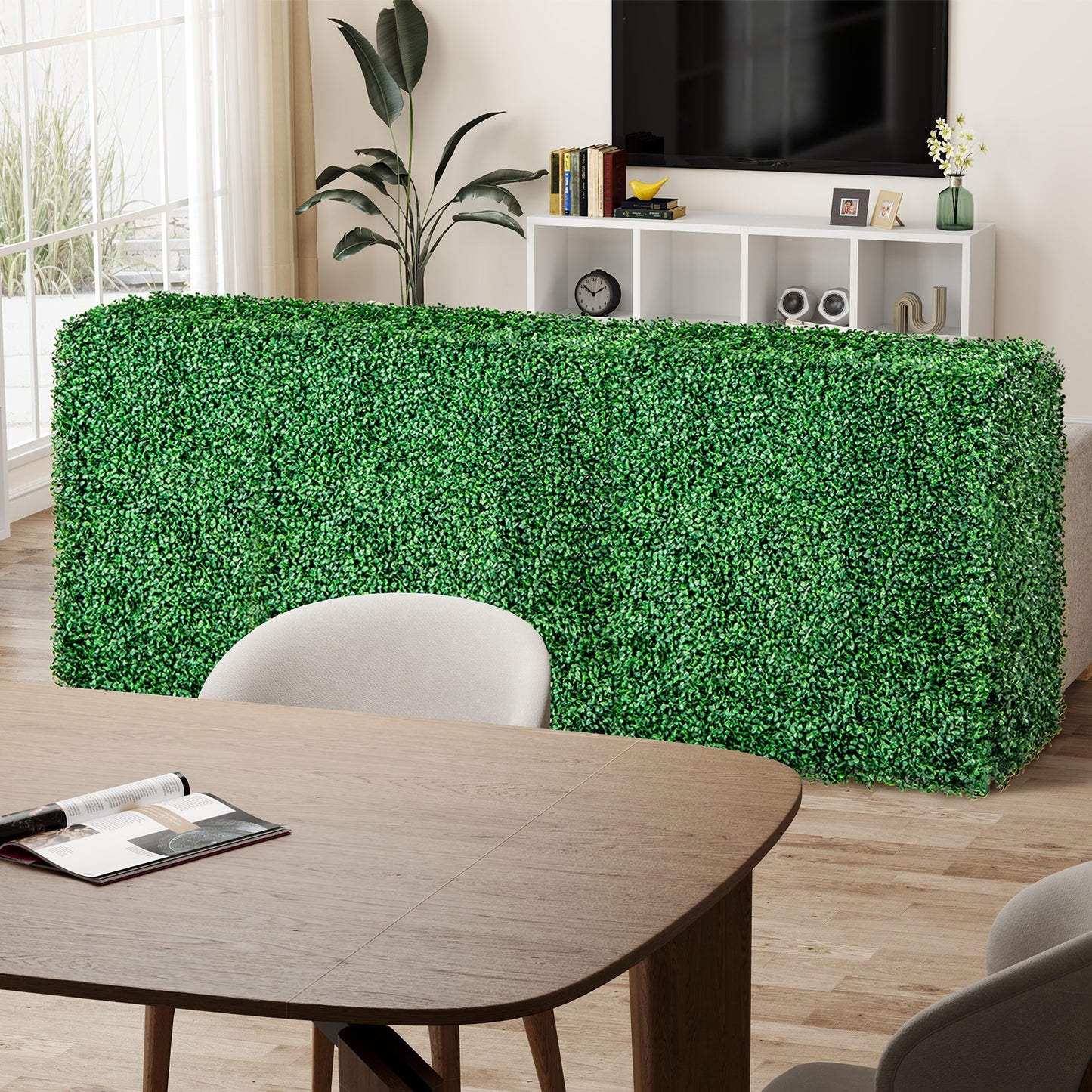 Faux Greenery Room Divider, Privacy Screen, Hedge Wall-S, Green Decorative Fencing & Flooring at Gallery Canada